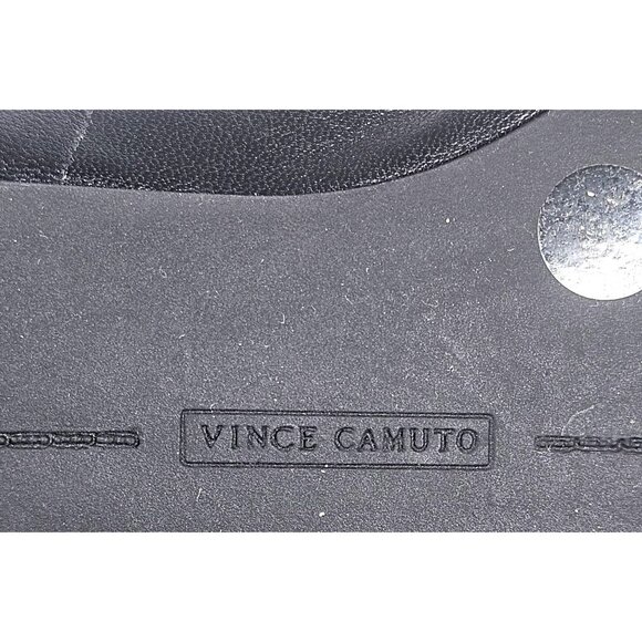 Vince Camuto Women’s Black Loafers 7.5 M/38 Square Toe Minimalist Quiet Luxury - Picture 9 of 12